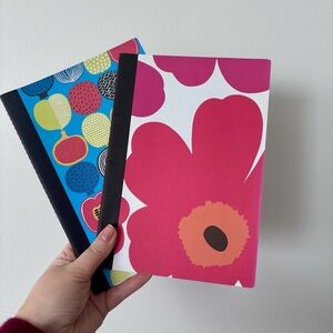 Two Marimekko notebooks